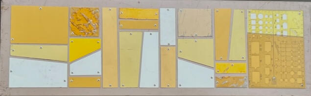 Lemon and Vanilla on Taupe 11" x 35" $600
