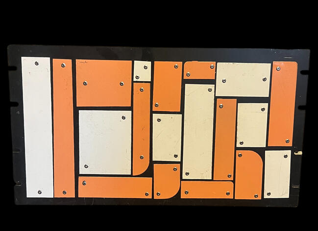 Buckskin Tan and White on Black 20" x 10" $250