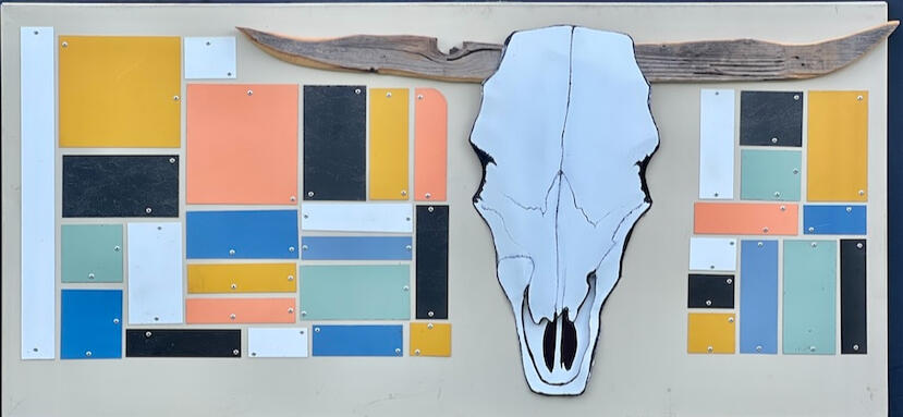 Palm Springs Steer Skull 48" x 23" $950