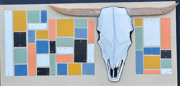 Malibu Steer Skull 23" x 48" $950